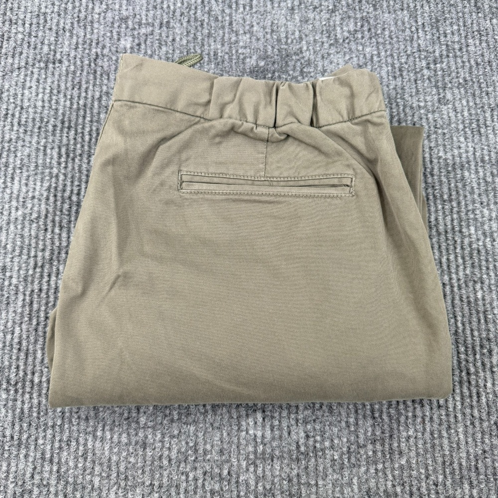 Brooks Brothers Pants Mens 36x30 Green Red Fleece Stretch Drawstring Chino
